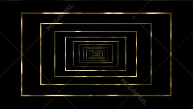 animated of luxury on black background