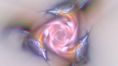 Surreal space with fractal particles changes.