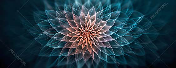 Abstract Fractal Flower