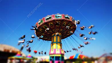 Carnival Swing Ride at Fair