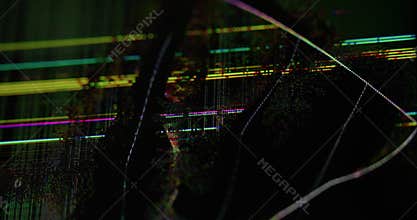 Digital frequency distorted texture artifact noise