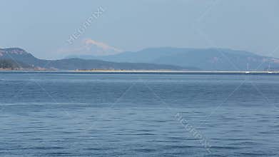 Sidney Spit BC, Mount Baker, Washington State