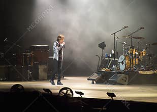 Jagger at the Rolling Stones concert, Rome, Italy - June 22nd 2014
