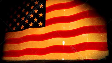 American Flag Grunge (HD Loop)