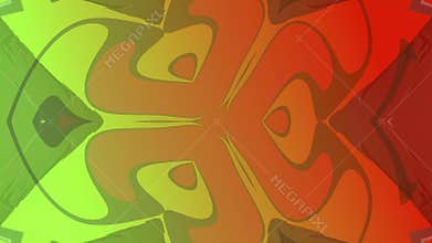 Abstract kaleidoscopic pattern with vibrant colors and geometric shapes for backgrounds
