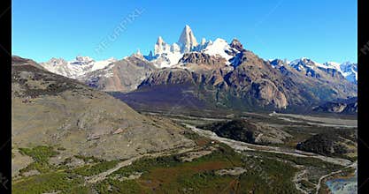 Mountains Patagonia Andes Drone Flight
