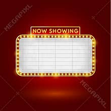 Retro cinema sign