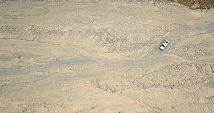 Aerial 4x4 Off Road Adventure in Wishwashi Canyon Nuweiba Dahab Egypt 4K