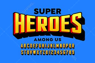 Comics super hero style font