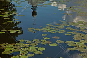 Vvedenskoe lake in the vicinity of the town of Pokrov.