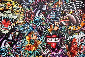 Old School Tattoo background