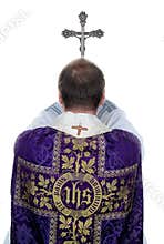 Catholic priests pray