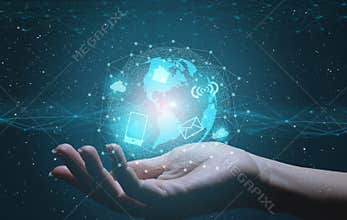 the concept of modern technologies and the development of the Internet, the fifth generation of mobile communications, improving t