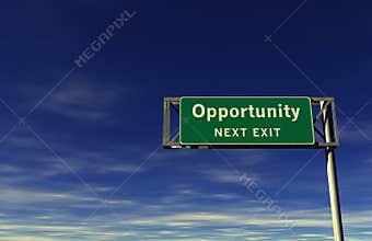 Opportunity Freeway Exit Sign