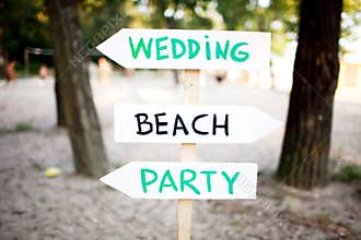 Wedding sign