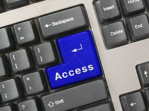Keyboard - blue key Access