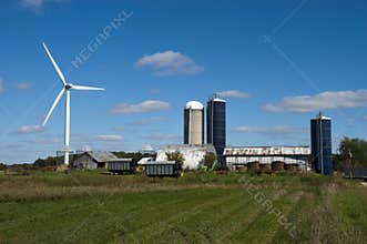Windmill Turbine Wind Green Energy by Farm