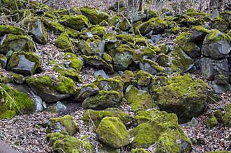 Green Stone in the Way to Grigori Bardzrakash Monastery in Lori Armenia