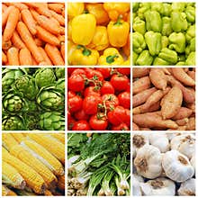 Vegetable collage