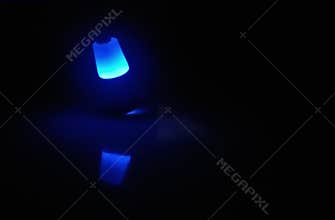 Light blue background