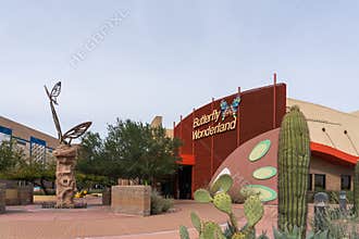 Front of Butterfly Wonderland in Scottsdale, Arizona