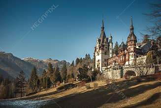 Peles Castle from Sinaia,Romania