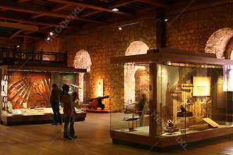 People in museum