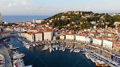 Yacht sailboat harbor city