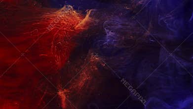 Smoke flow magic fire flames fume motion blue red