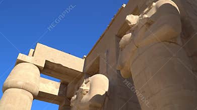 The Ramesseum is the memorial temple or mortuary temple of Pharaoh Ramesses II. Egypt