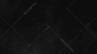 Dusty bullet explosion hit on a wall.