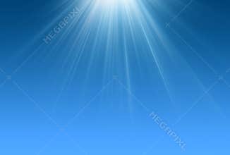 Light Rays Blue scene