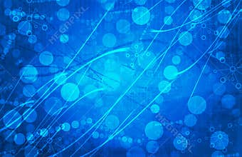 Blue Medical Science Futuristic Technology Abstract Background