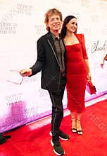 Mick Jagger and his girlfriend Melanie Hamlick at Red Carpet for premier of American Ballet theatre Like Water for Chocolate