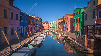 Burano, Venice, Italy Old Canals