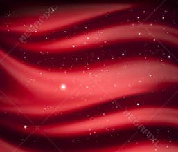 Red Abstract Christmas Stars Background