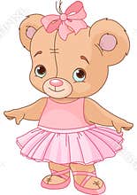Cute Teddy Bear Ballerina