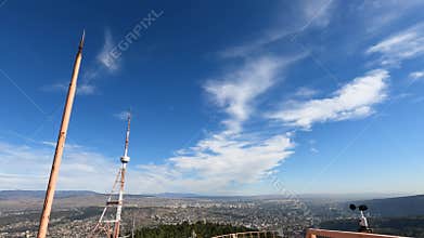 first-person shooting. riding on extreme slides in the amusement park.