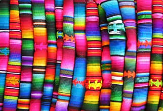 Colourful Guatemalan fabrics
