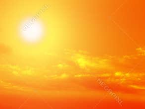 Sun, sky and clouds
