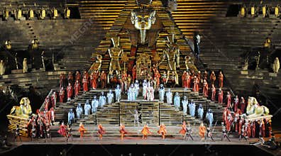 Scene of Aida at Arena of Verona