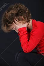Sad little girl