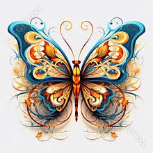 butterfly mandala Abstract conceptual design
