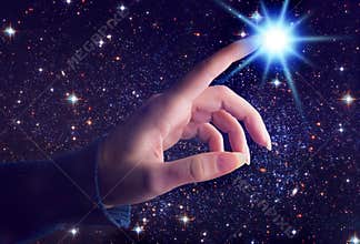 Spiritual cosmic touch