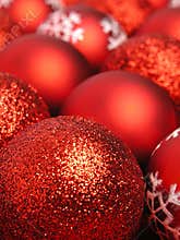 Red christmas balls