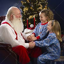 Begging Santa for toys