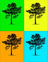 Four seasons illustration