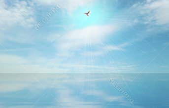Light beam and holy spirit