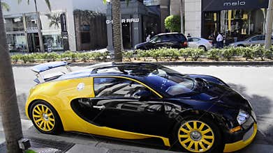 Bugatti on Rodeo Drive