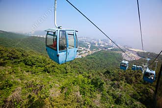 Cableway in the suburbs of Dalian